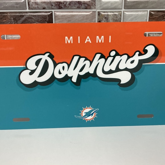Miami Dolphins License Plate - Picture 3 of 5